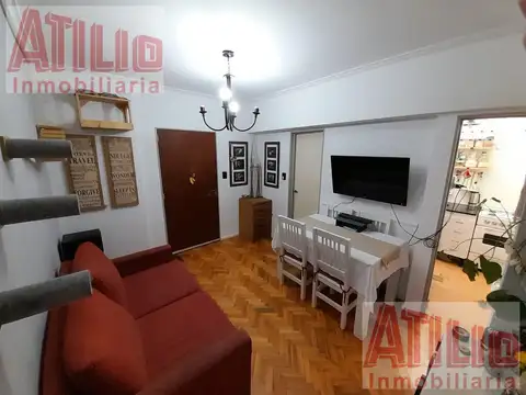 Departamento 2 ambientes con 1 baño
