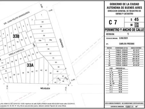 Videla Castillo al 800