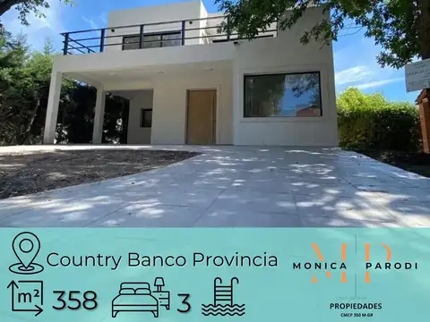 Casa en obra en Country Club Banco Provincia – Excelente oportunidad