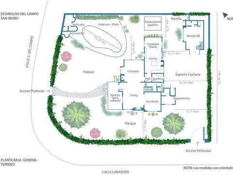 LOTE 1145 m2, SAN ISIDRO, Barrio Aguirre,Divisible