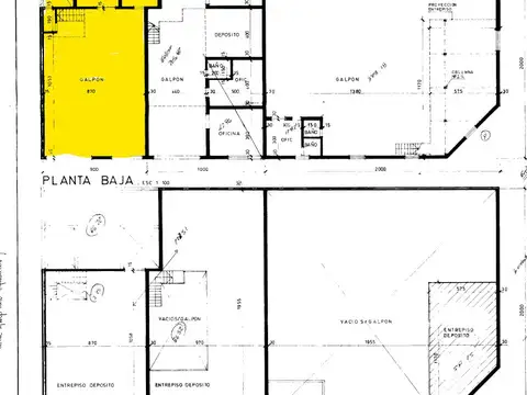 Galpon en Venta 20  mts Fondo