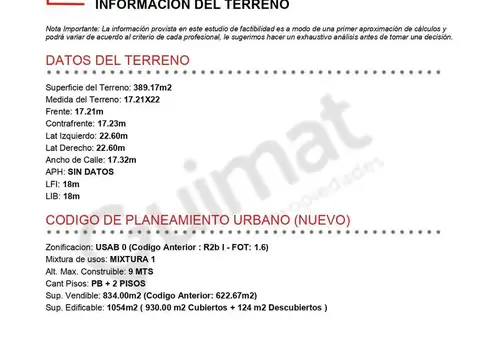 TERRENO DOBLE FRENTE EN VILLA URQUIZA- Lideres en Terrenos