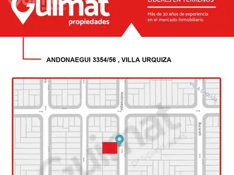 Terreno en Venta en Villa Urquiza, USD 490.000