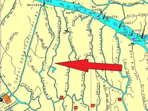 Rio o Arroyo Carapachay km 12 Tomas 100