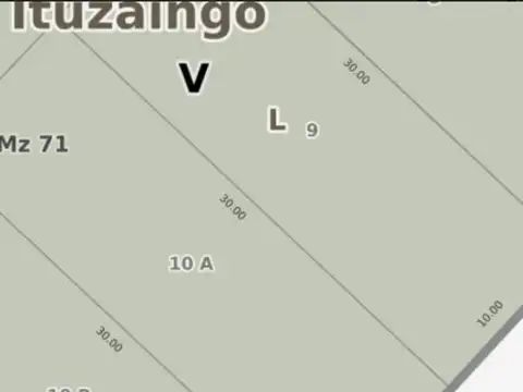 Terreno en Venta en Ituzaingo Norte, USD 65.000