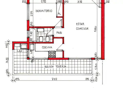 Departamento en Alquiler de 2 ambientes
