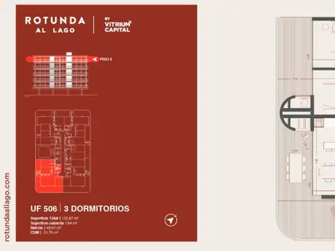 Rotunda al Lago 3 dorm Diciembre 2027