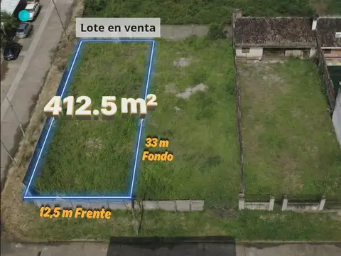 TERRENO EN VENTA DE 412.5 M²  ZONA UNSE.
