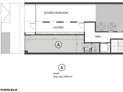 Departamento en Venta de 1 dormitorio