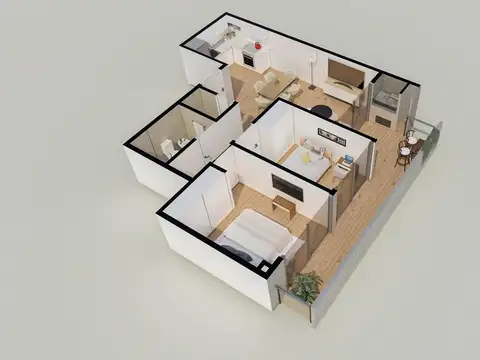 Departamento en Venta en Saavedra, USD 182.500
