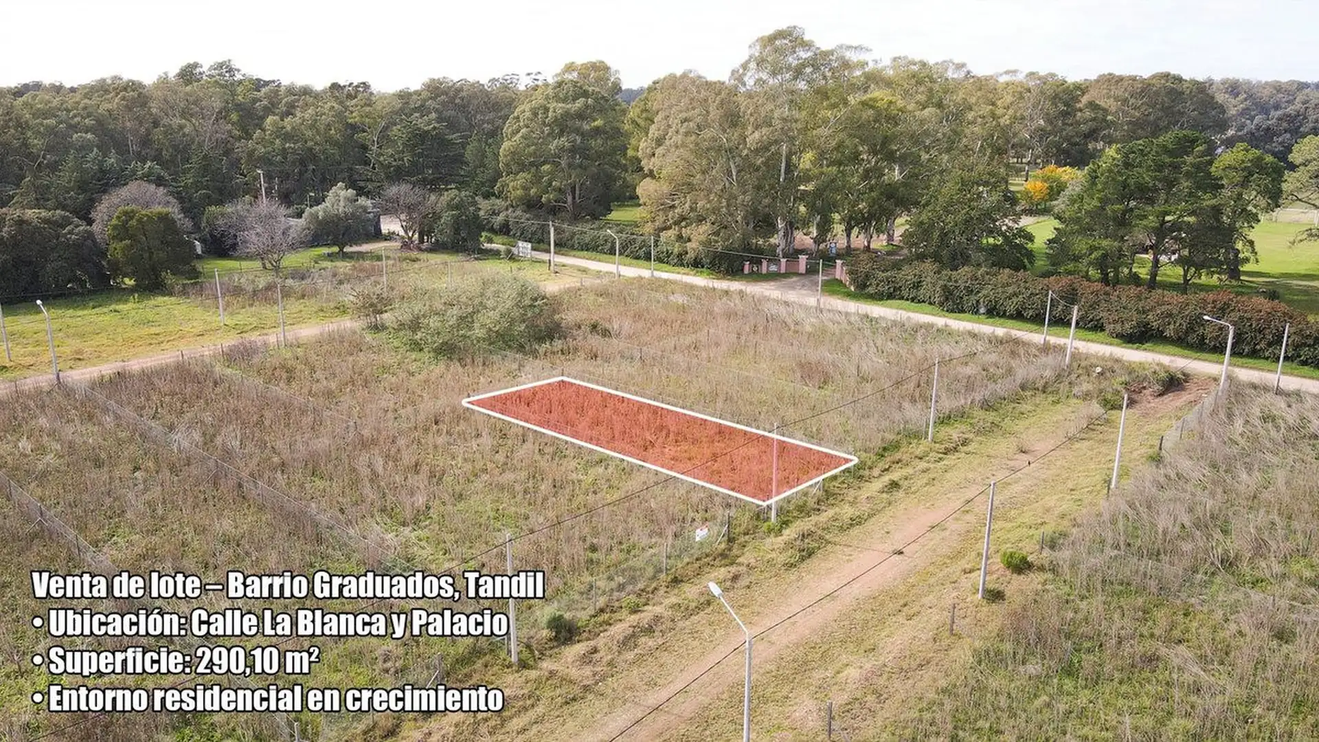Lote en venta Tandil zona barrio Graduados
