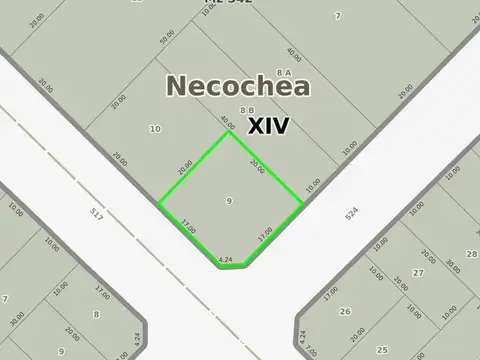 Terreno en Venta en Quequen, USD 25.000