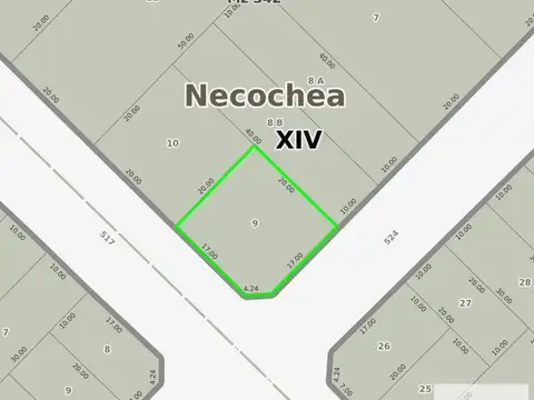 Terreno en Venta en Quequen, USD 25.000