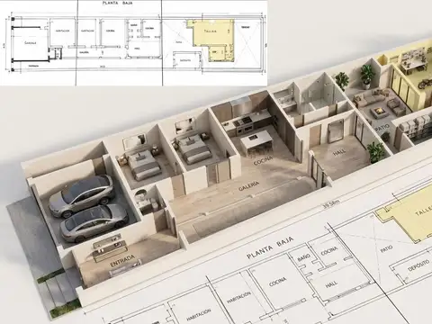 Depto Tipo Casa en Venta de 5 ambientes