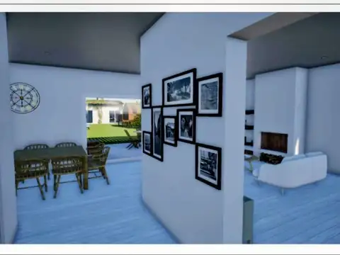 Casa 3 ambientes con 2 baños