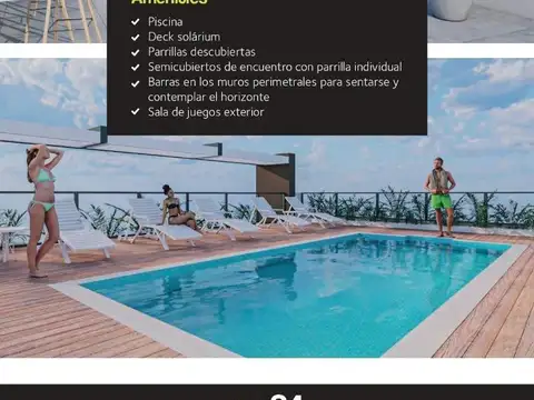 Departamento en Venta con 1 cochera