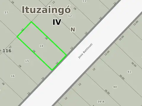 Terreno en Venta de 336,0 m2