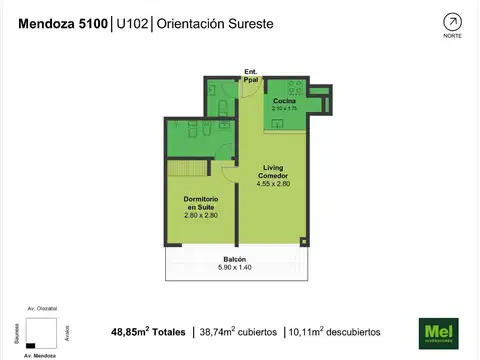 Mendoza 5195 , Piso 1