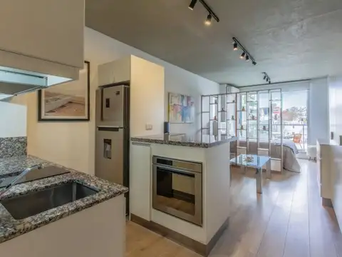 Monoambiente amoblado con balcón en alquiler en Palermo Hollywood