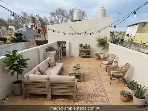 VENTA PH 3 AMB CON ESCRITORIO. PATIO Y TERRAZA