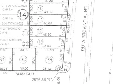 Terreno en Venta de 915,0 m2