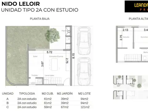 Departamento 3 ambientes con 1 baño