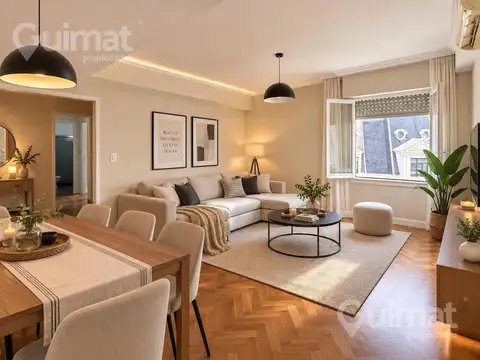 92m² Departamento 4 ambientes refaccinado piso12 Callao y Viamonte!