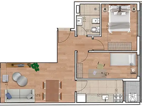 Depto Tipo Casa en Venta en Centro , USD 154.900
