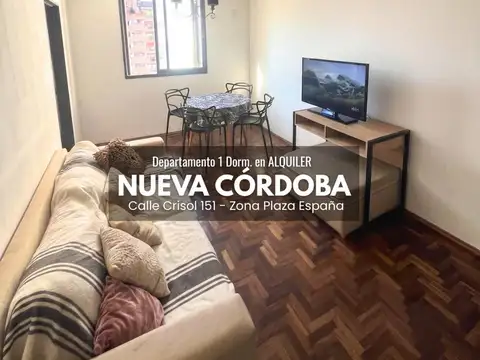 DEPTO NUEVA CORDOBA   ALQUILER - 1 DORM.