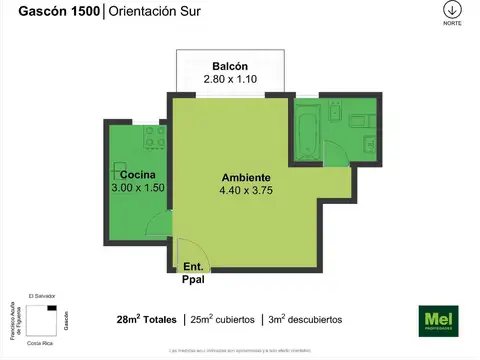 Gascon 1500, Piso 4