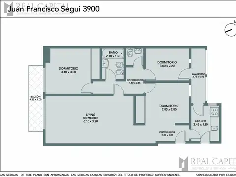Departamento en Venta de 3 dormitorios