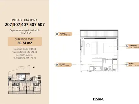 Departamento en Venta Apto profesional