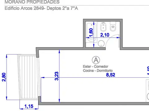 Departamento en Venta de Monoambiente