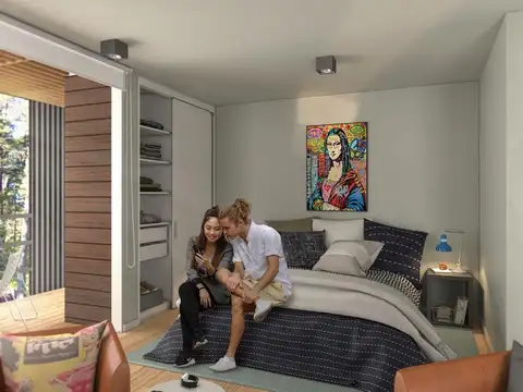 Departamento Monoambiente con 1 baño