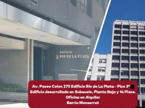 Oficina en Alquiler en Monserrat, CABA