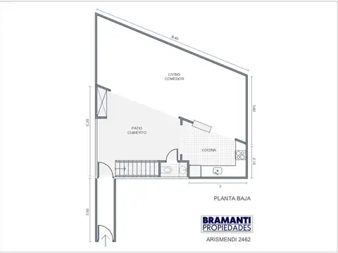Depto Tipo Casa en Venta de 3 dormitorios