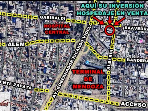 Oportunidad! Hotel a metros del terminal de ómnibus