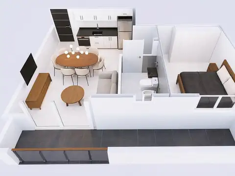 Departamento en Venta de 2 ambientes