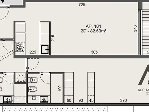 Apartamento de 2 dormitorios, con balcón y parrillero. Entrega: marzo 2028