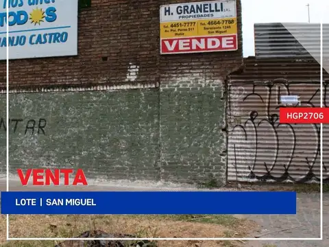 Terreno - Venta - Argentina, San Miguel - Domingo Faustino Sarmiento 1154