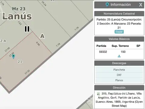 Terreno en Venta en Gerli, USD 60.000