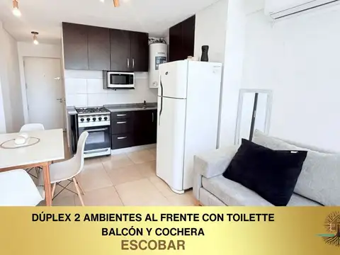 Depto 2 amb con  toilette y cochera