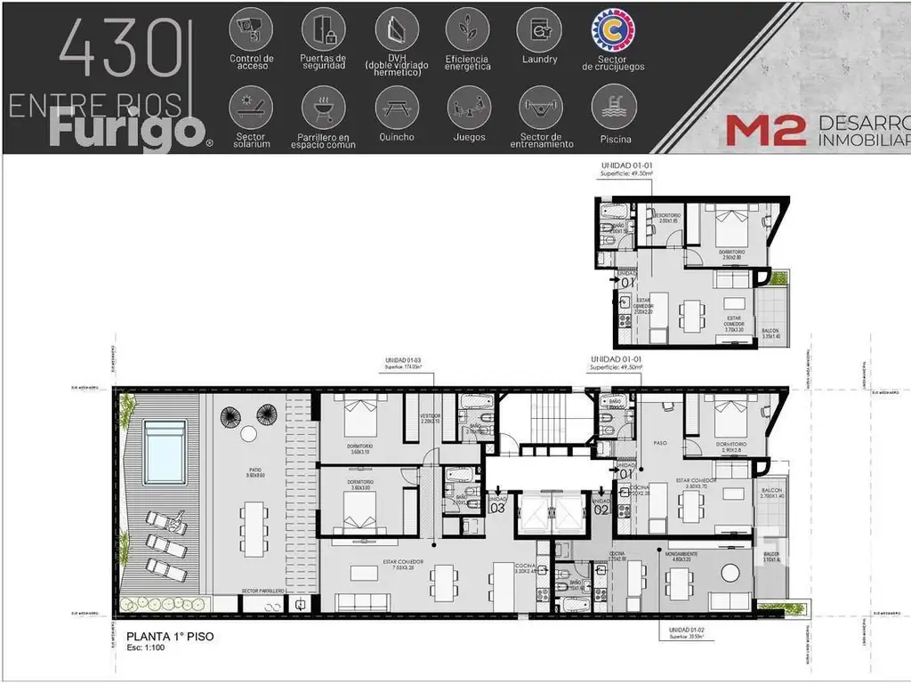 Edificio Entre Rios 430 en Luis Agote