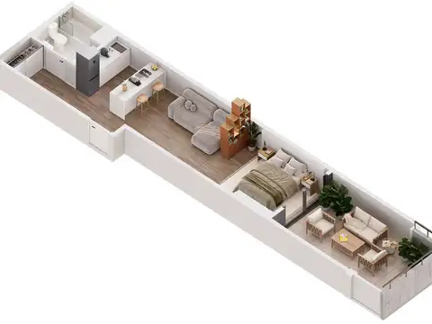 Departamento en Venta de Monoambiente