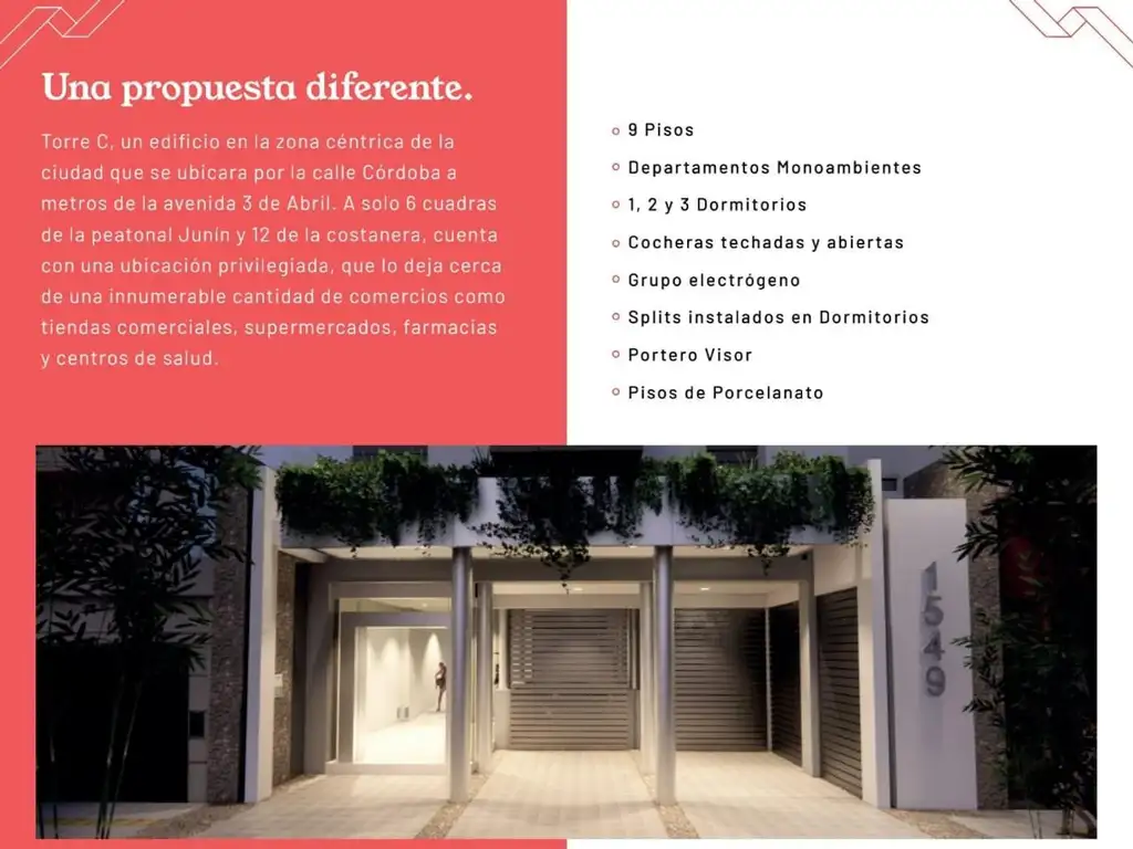 TORRE C de  1, 2 y 3 Dormitorios