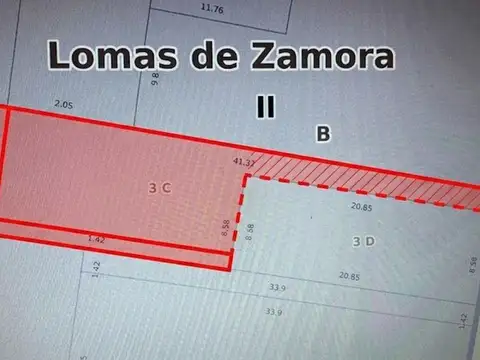 LOTE EN VENTA EN LOMAS DE ZAMORA 