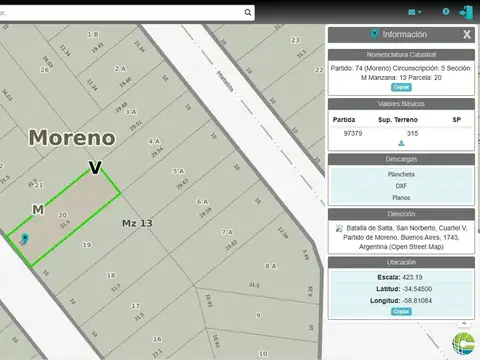 Casa s/Lote 315m2 - A 1c R24 -CUARTEL V- FINANCIO D20m y CTA
