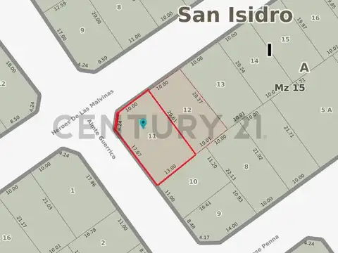 Terreno en Venta en San Isidro, USD 240.000