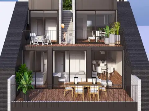 Pent House 2 ambientes  terraza parrilla y  piscina  11/2027