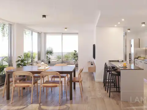 Venta piso exclusivo 2 dormitorios con balcón Jujuy al 2400